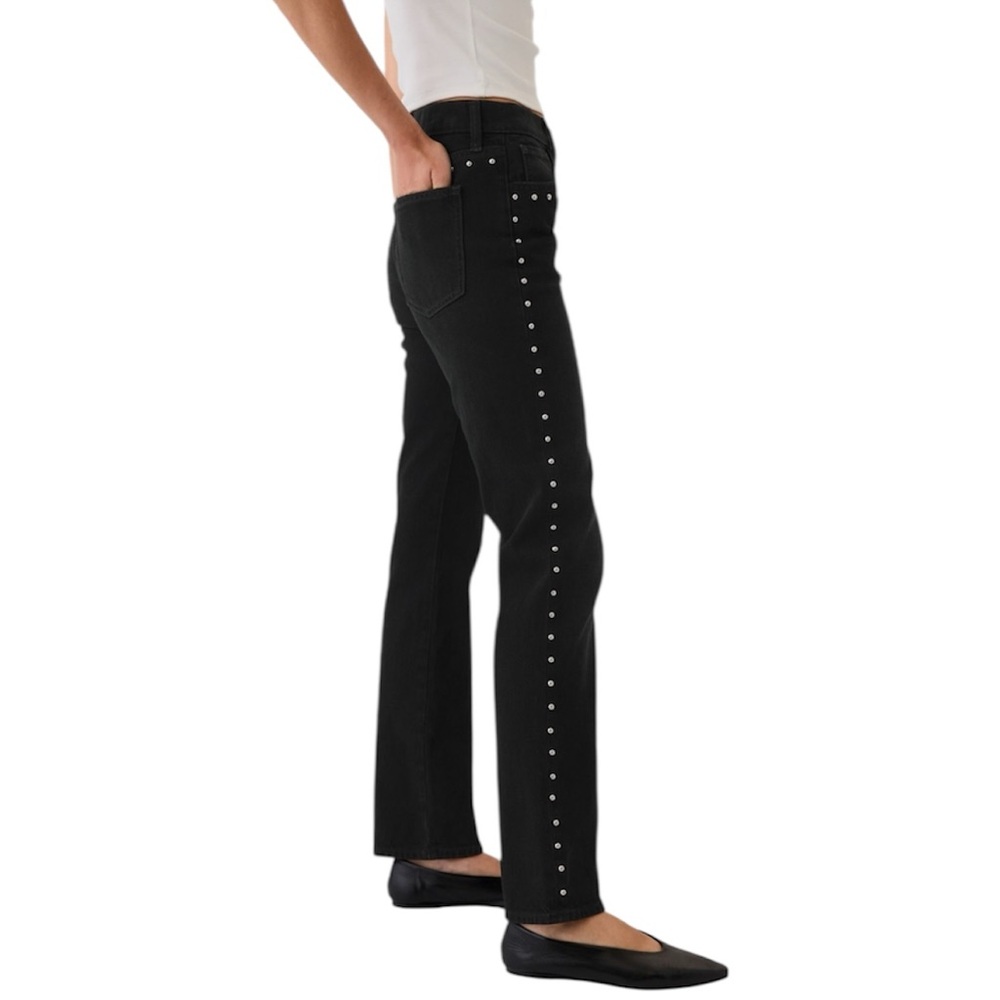GAP 90s High Rise Black Studded Jeans - Picture 3 of 15